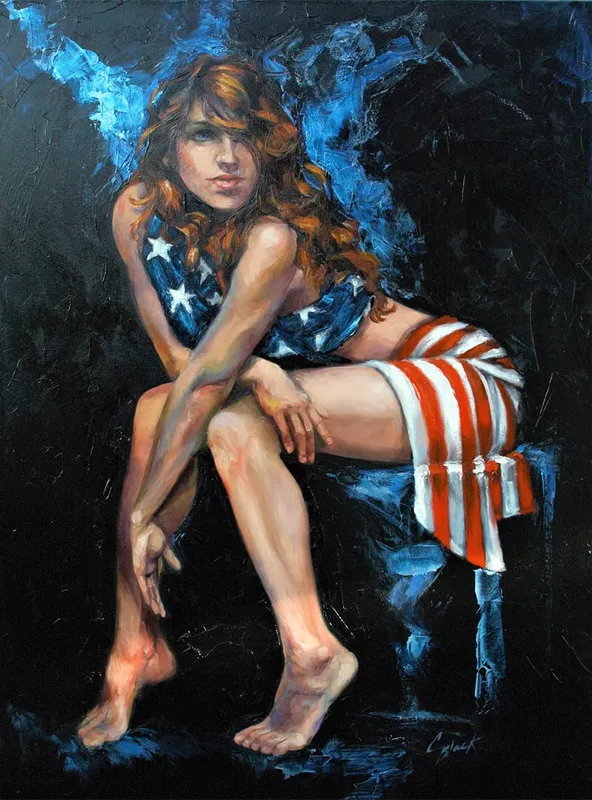The Patriot, oil painting by Colleen Black