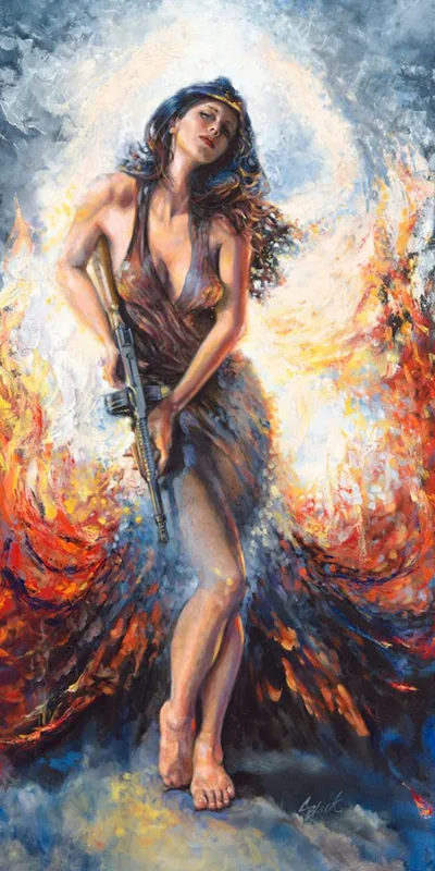 Tommy, oil painting by Colleen Black