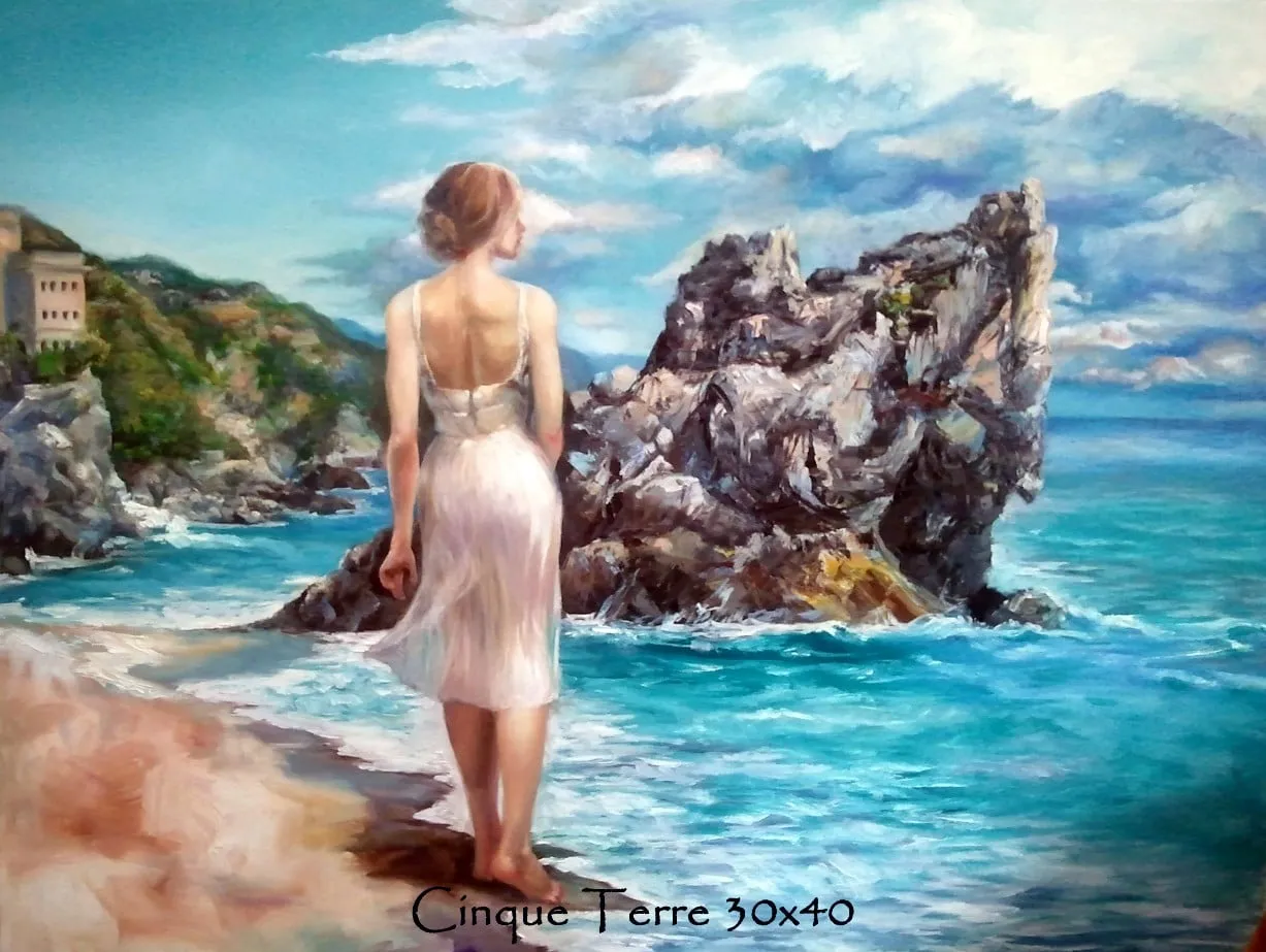 Cinque Terre, painting by Colleen Black