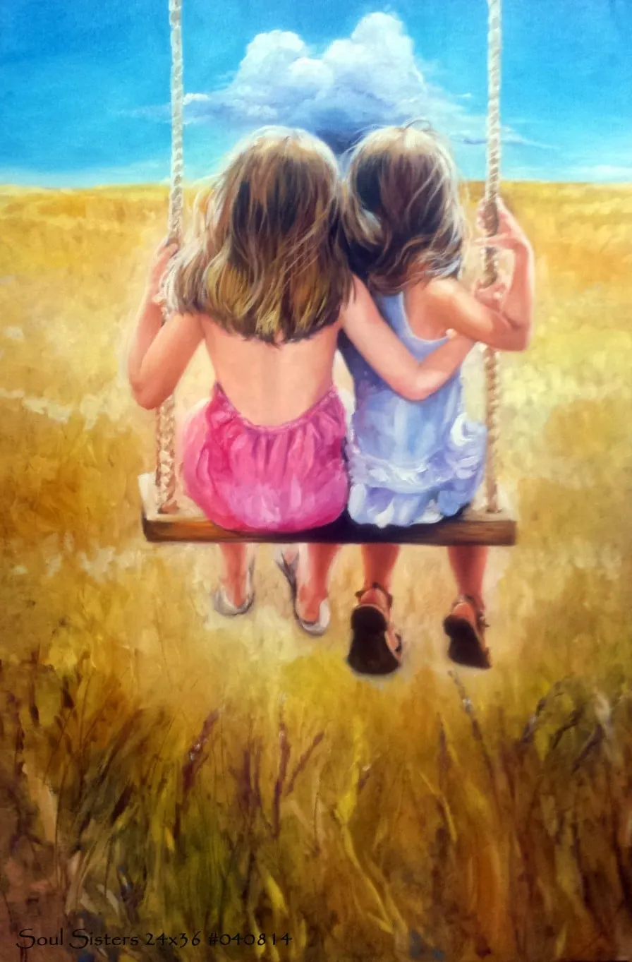 Soul Sisters, oil painting by Colleen Black