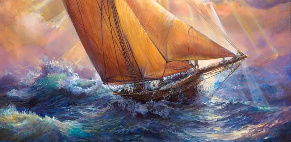 Brand New Horizon, oil painting by Colleen Black