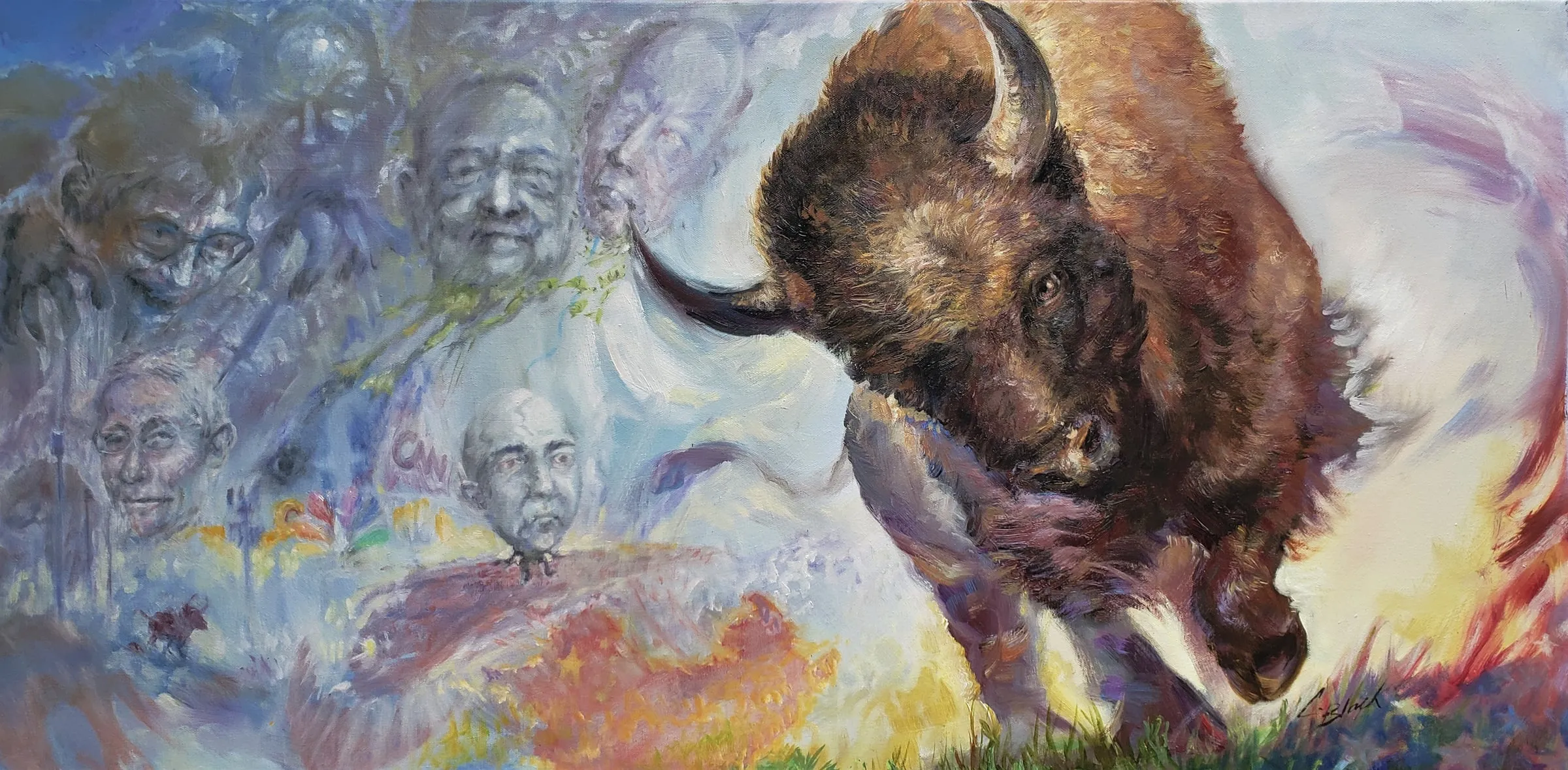 Bully, oil painting by Colleen Black