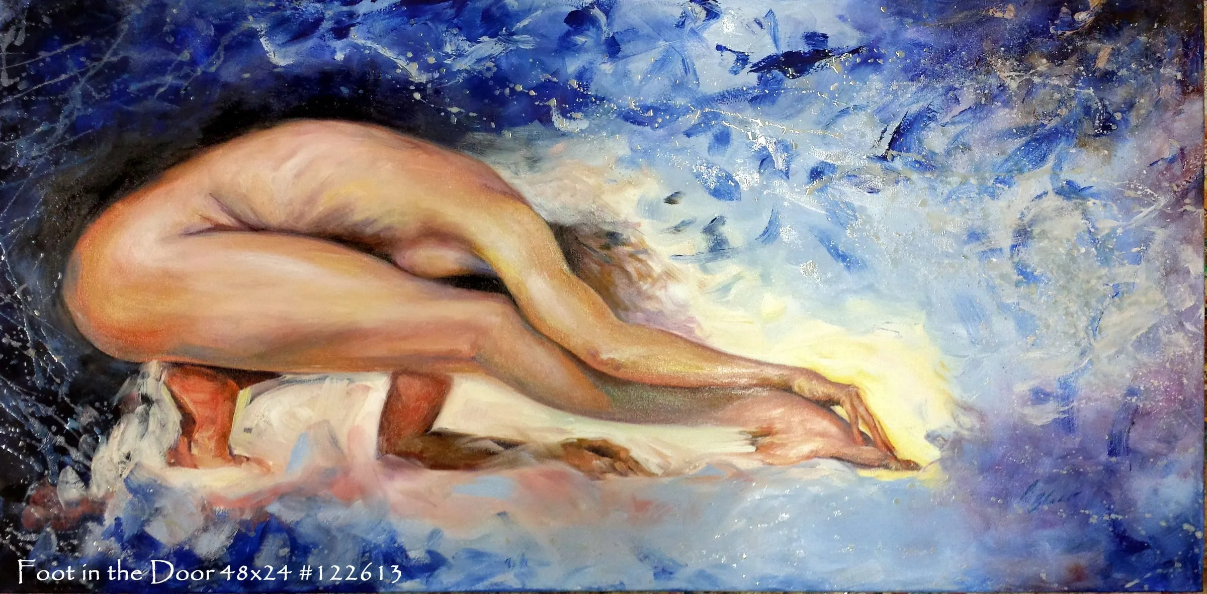 Foot in the Door, oil painting by Colleen Black